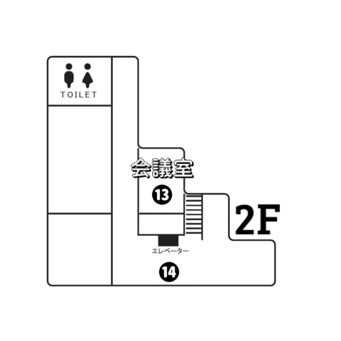 井の頭コミュニティセンター新館2階の地図