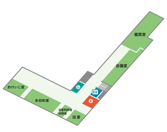 大沢コミュニティ・センター3階平面図