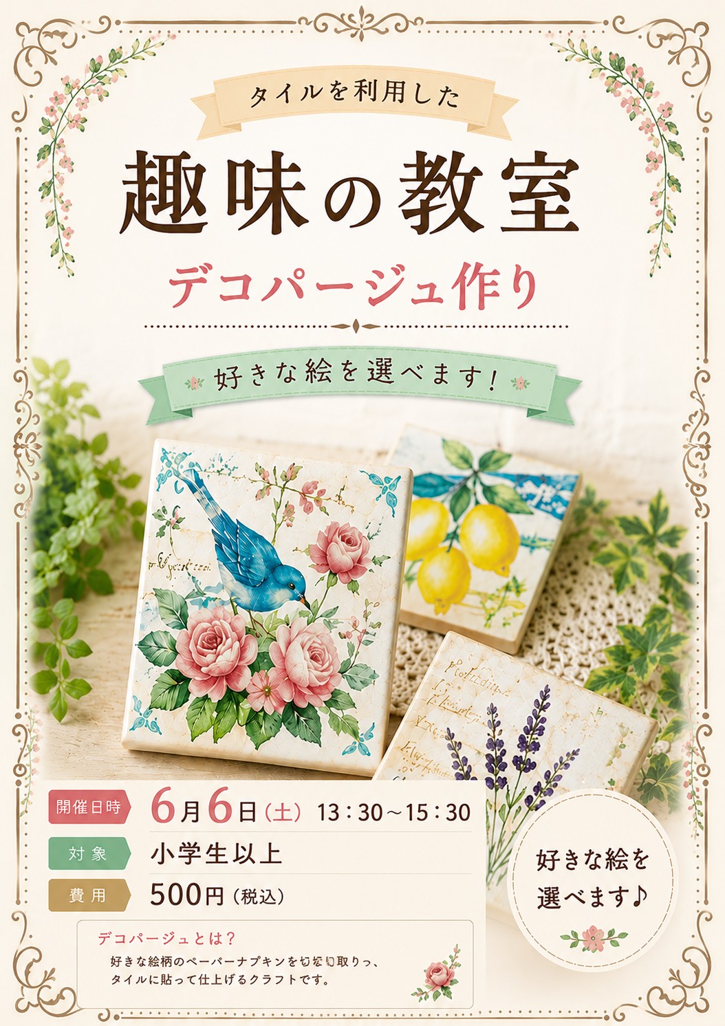 （イメージ）趣味の教室