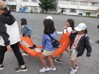 防災訓練のもよう