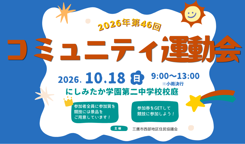 コミュニティ運動会のバナー