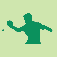 卓球のシルエット