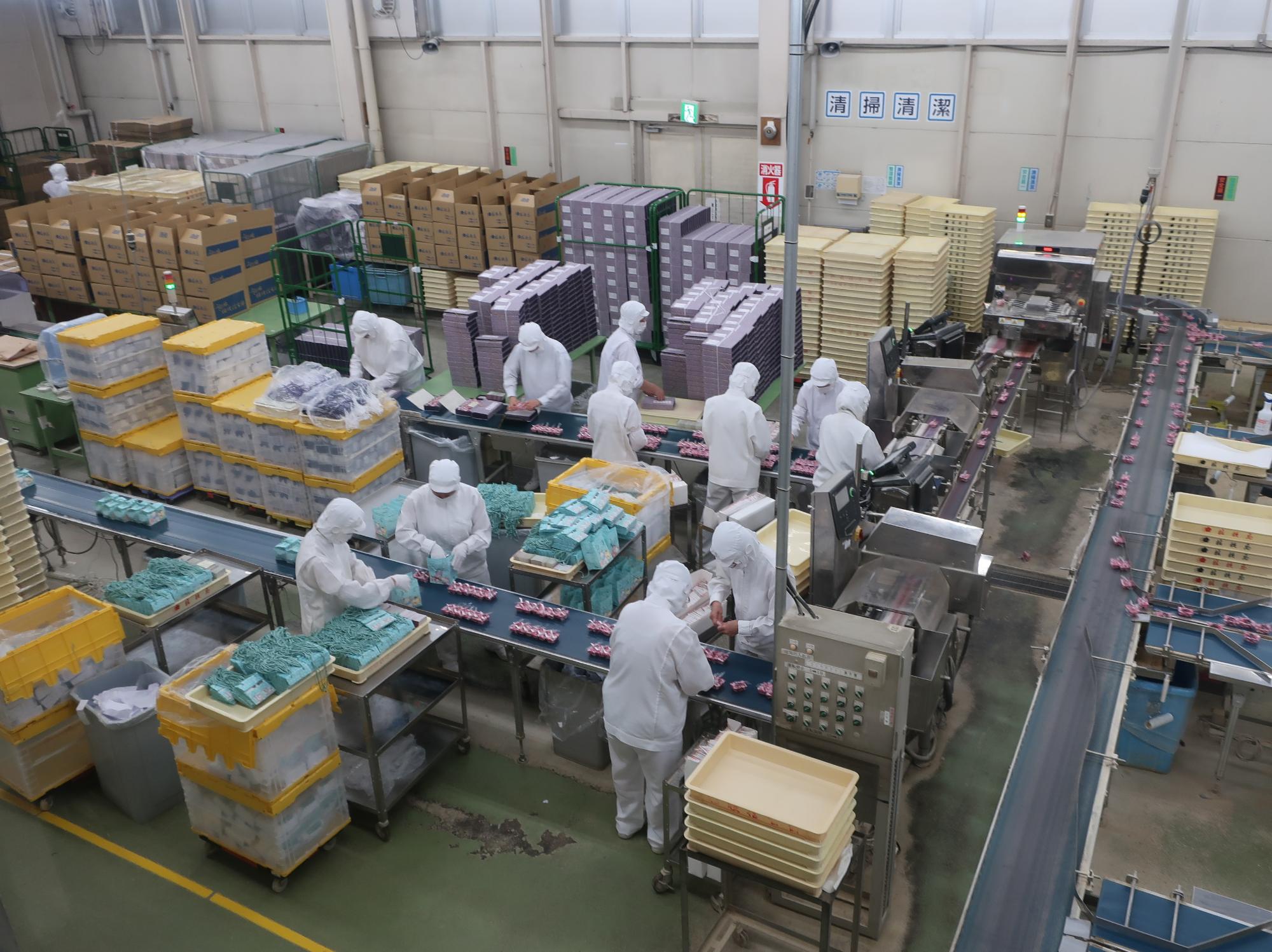桔梗屋の工場