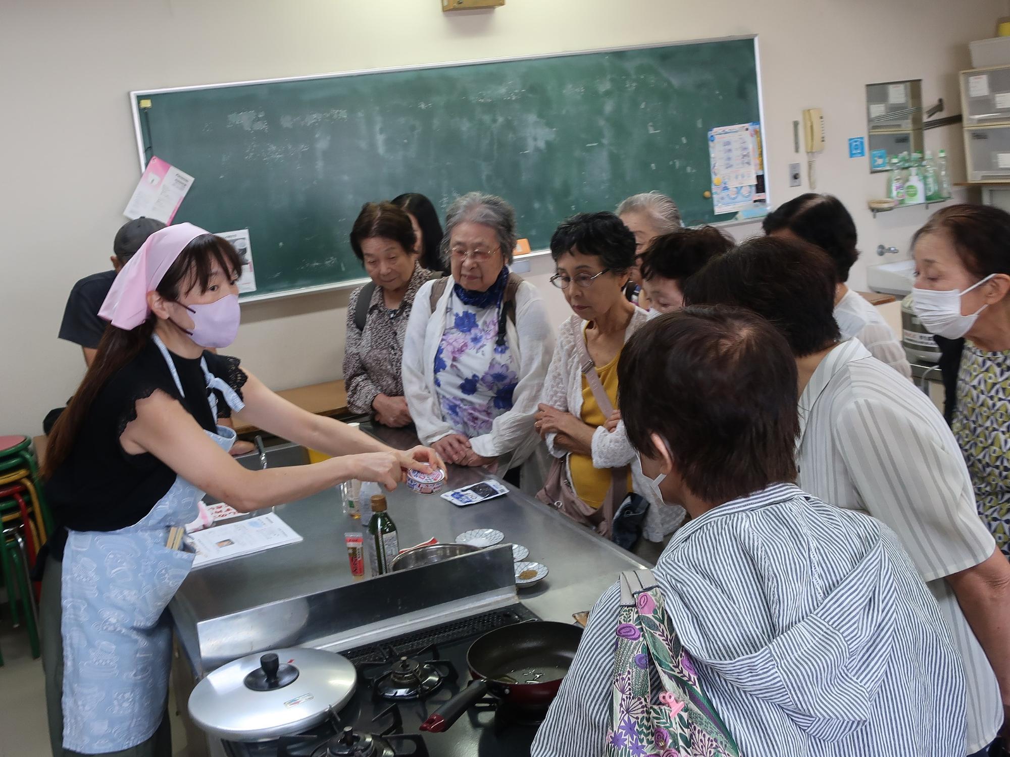栄養料理教室のもよう