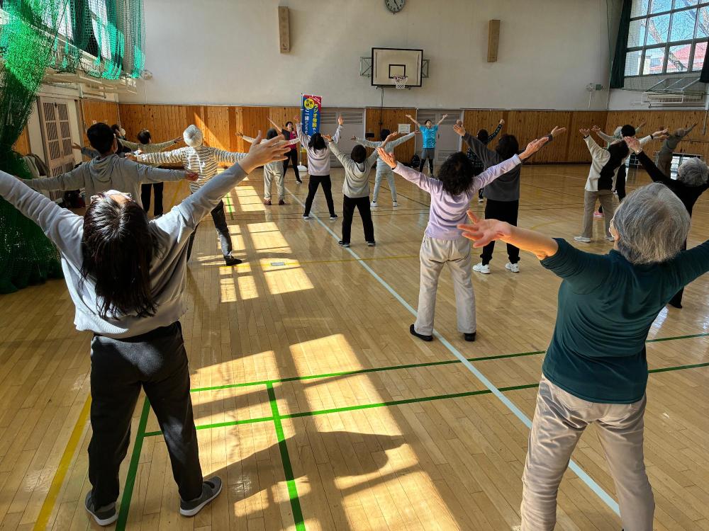 三鷹体操の様子