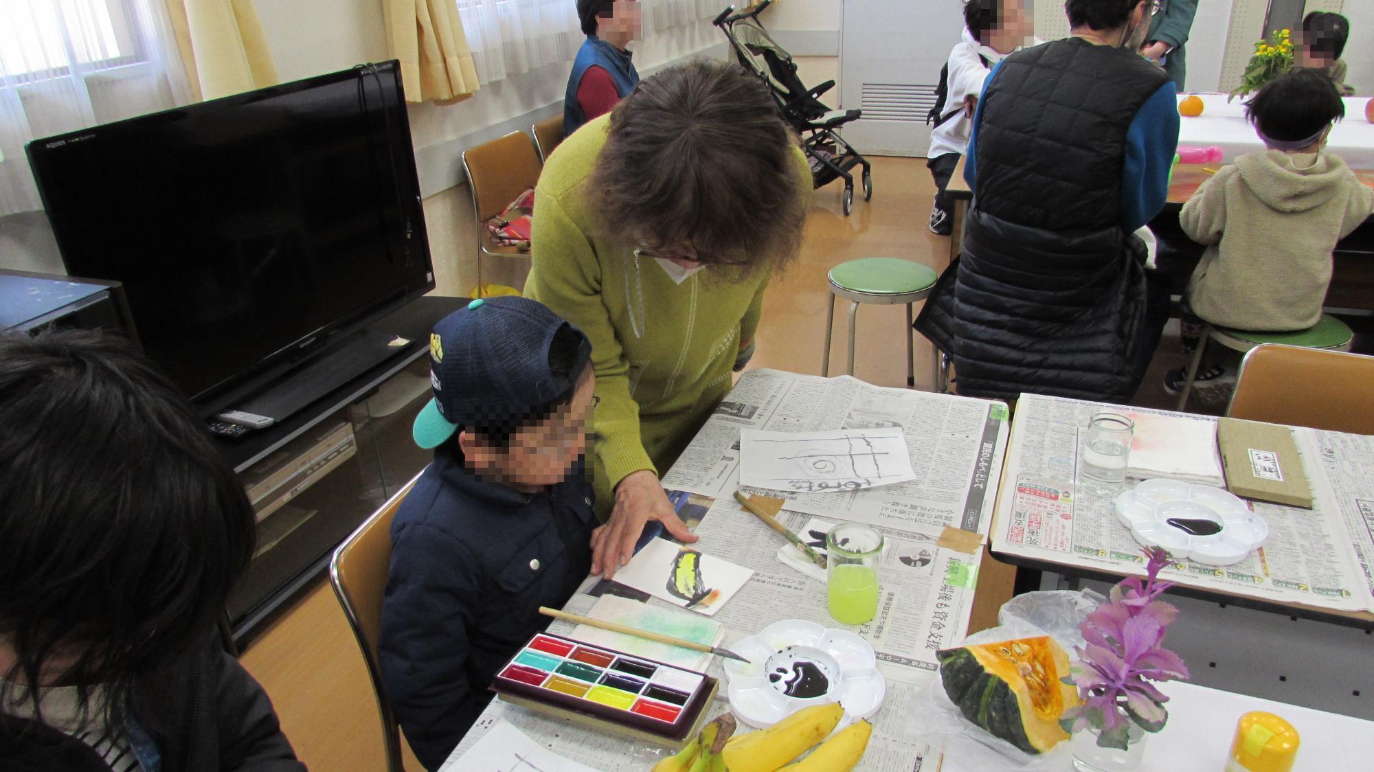 絵手紙教室の写真