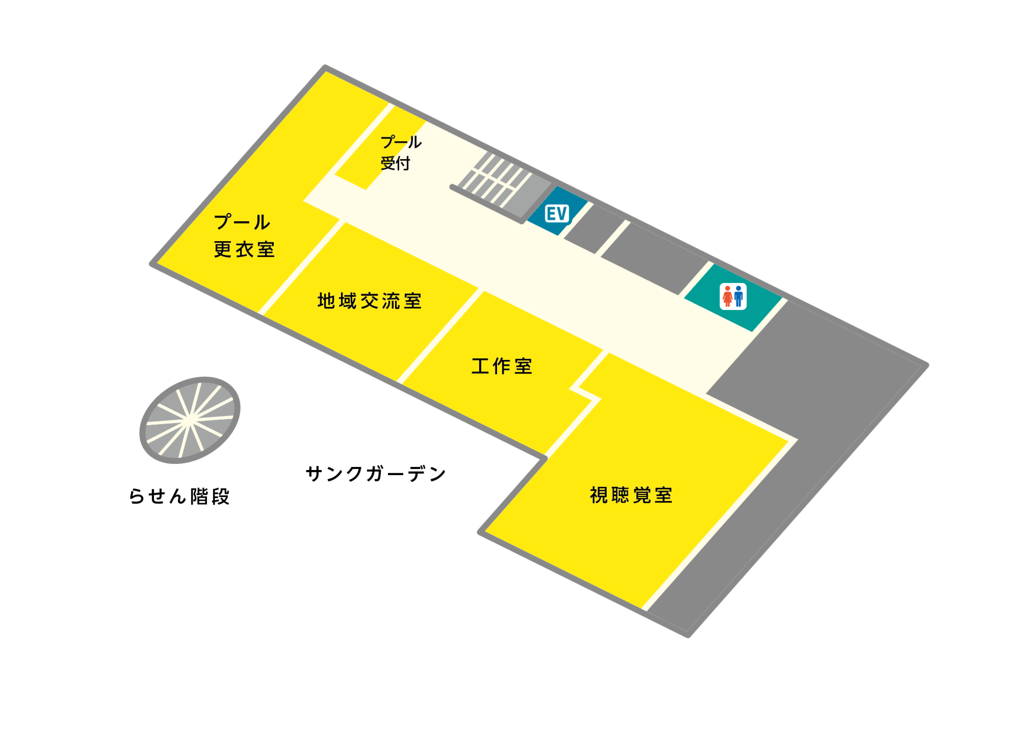 フロアマップ地下1階の画像