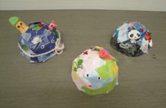 春休み工作教室の作品見本