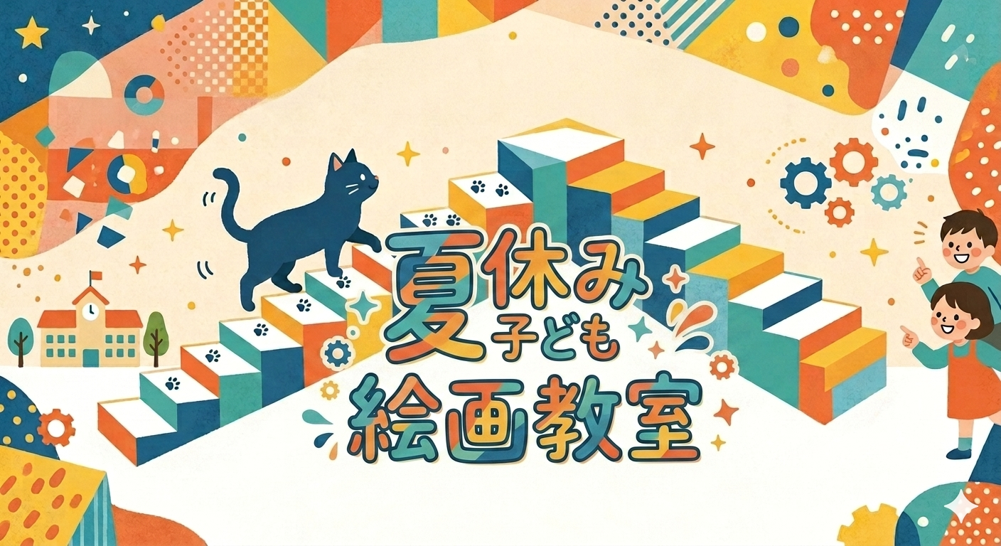 夏休み子ども絵画教室サムネ画像